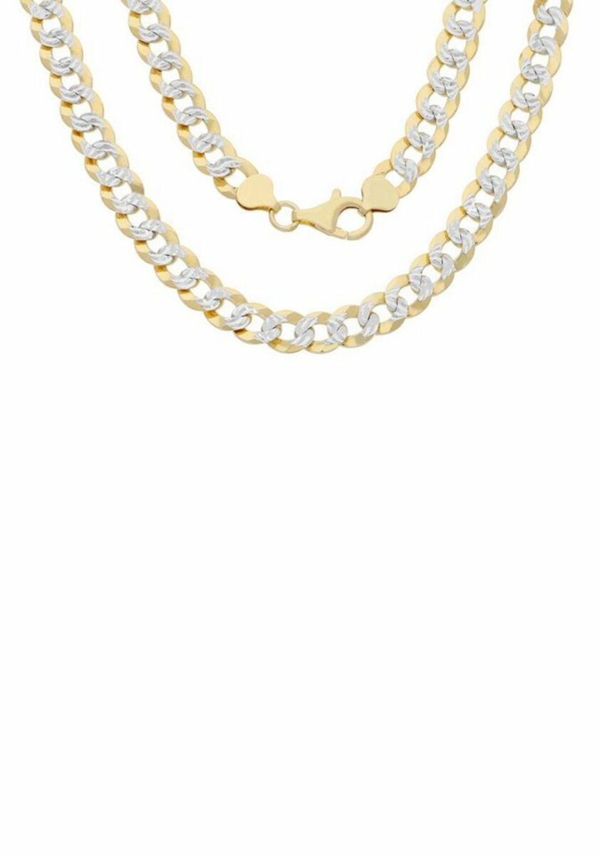 Bild 1 von Firetti Panzerkette Schmuck Geschenk, Panzerkettengliederung, ca. 8 breit, zu Hoodie, Shirt, Jeans, Sneaker! Anlass Geburtstag Weihnachten, Gelb|goldfarben|silberfarben