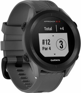 Garmin APPROACH S12 2022 Edition Smartwatch (3,3 cm/1,3 Zoll, Garmin), Grau|schwarz