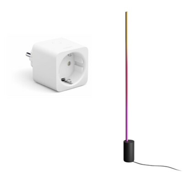 Bild 1 von Philips Hue Gradient Signe Stehleuchte schwarz + Smart Plug