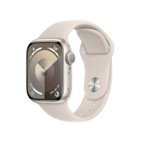 Bild 1 von Apple Watch Series 9 GPS 41mm Aluminium Polarstern Sportarmband Polarstern - S/M