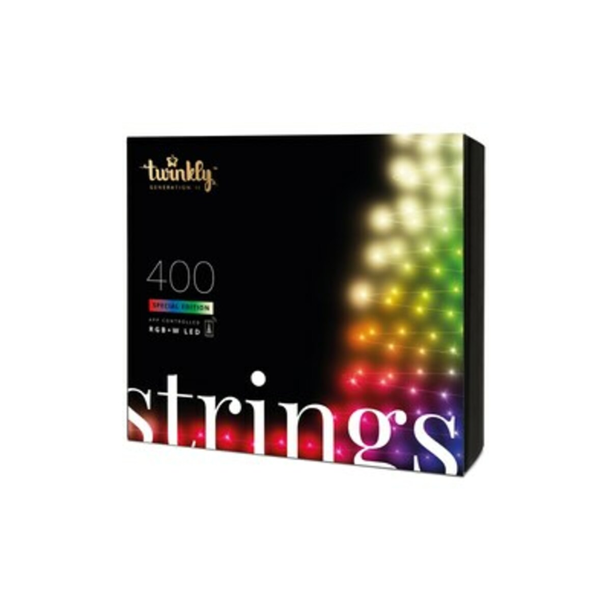 Bild 1 von twinkly Smarte Lichterkette STRINGS mit 400 5mm LED RGBW , 32m, WiFi