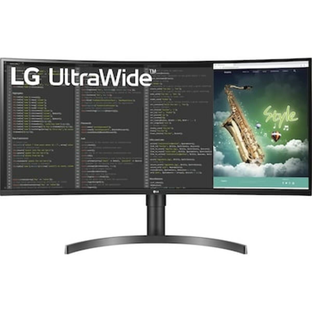 Bild 1 von LG 35WN75CP-B.AEU 88,9cm (35") 21:9 VA UWQHD Curved Monitor HDMI/DP/USB-C