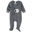 Bild 1 von Baby Schlafanzug aus weichem Nicki DUNKELBLAU