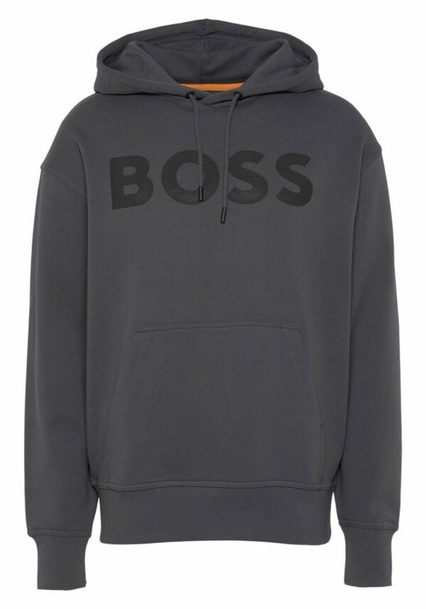 Bild 1 von BOSS ORANGE Sweatshirt WebasicHood mit weißem Logodruck, Grau