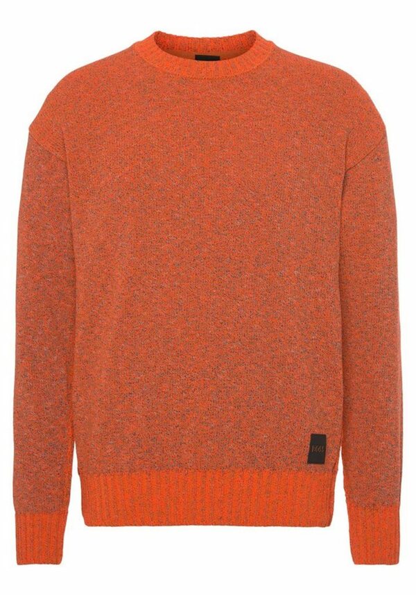 Bild 1 von BOSS ORANGE Strickpullover mit Rundhalsausschnitt, Orange