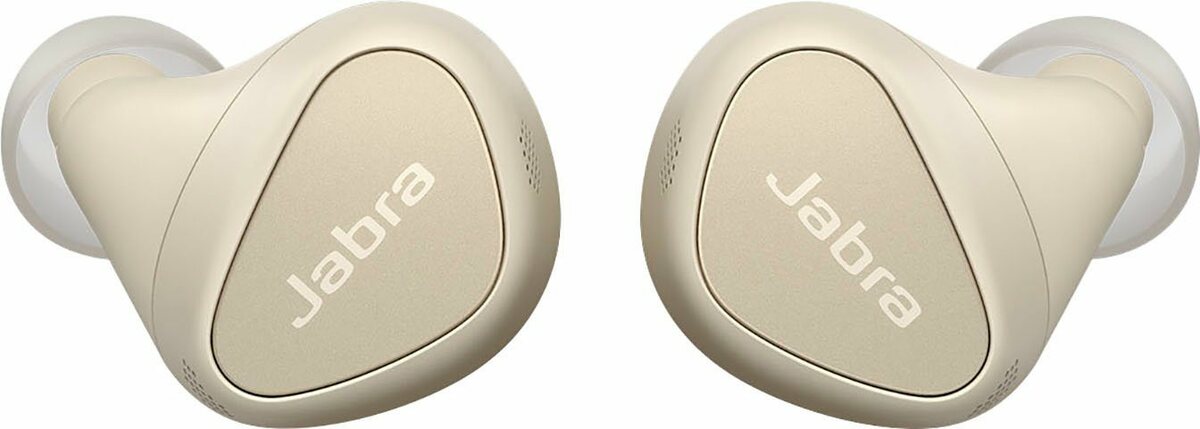 Bild 1 von Jabra Elite 5 wireless In-Ear-Kopfhörer (Active Noise Cancelling (ANC), Alexa, Google Assistant, Siri, Bluetooth, Bluetooth, mit hybrider aktiver Geräuschunterdrückung (ANC), Beige|goldfarben