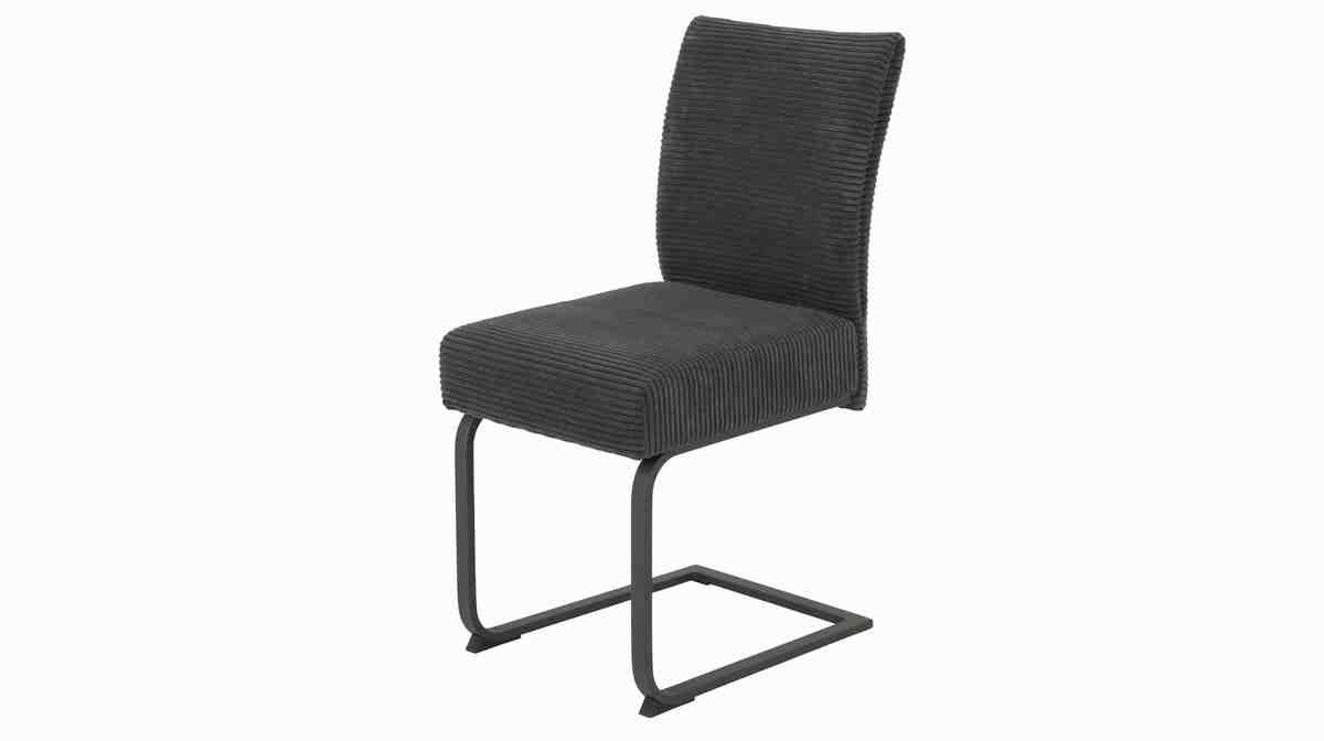 Bild 1 von Schwingstuhl anthrazit Taschenfederkern Cordbezug - OLESSA