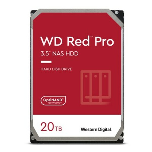 Bild 1 von WD Red Pro WD201KFGX NAS HDD - 20 TB 7200 rpm 512 MB 3,5 Zoll SATA 6 Gbit/s CMR