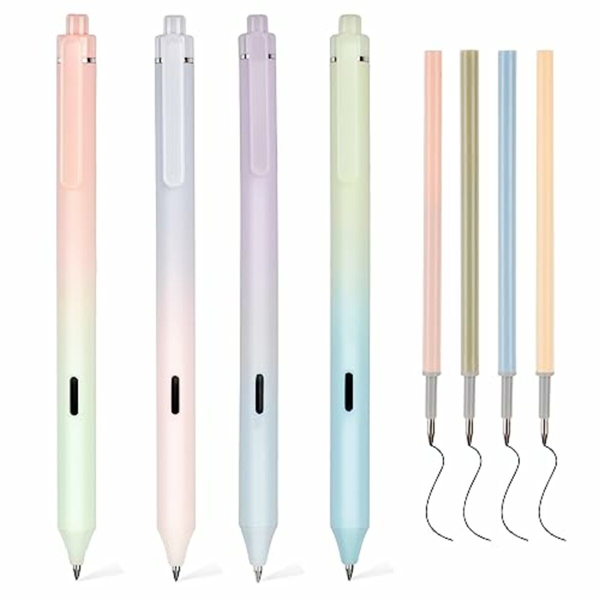 Bild 1 von Deepton Kugelschreiber Aesthetic, 4 Stück Gelstifte Schwarz