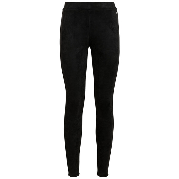 Bild 1 von Damen Velours-Jeggings mit Elastikbund SCHWARZ