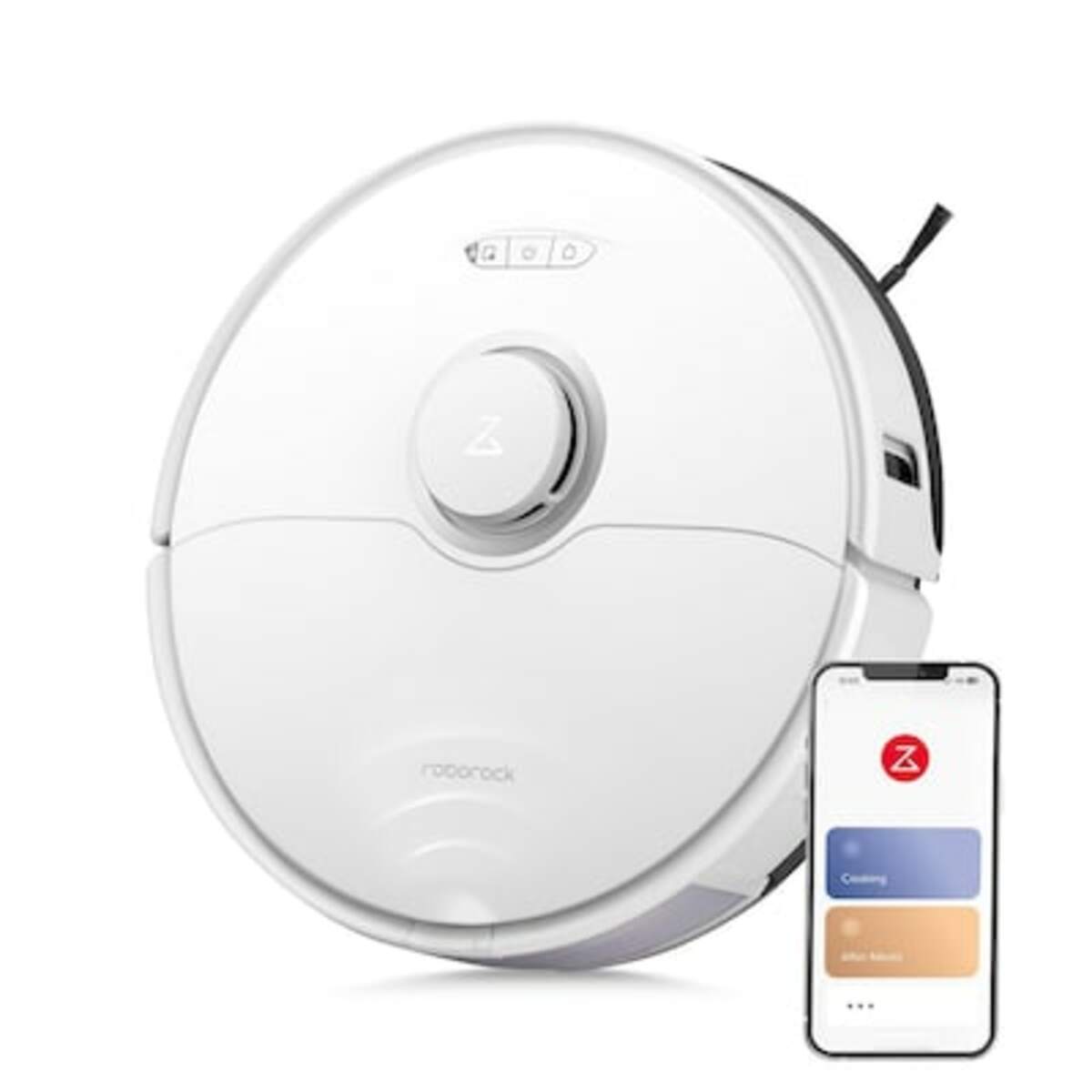 Bild 1 von Roborock S8 Saugroboter mit Wischfunktion und Doppelbürste weiß