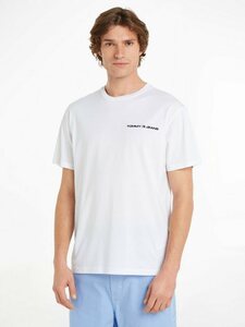 Tommy Jeans T-Shirt TJM CLSC LINEAR CHEST TEE, Weiß