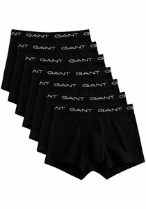 Gant Boxershorts TRUNK 7-PACK (Packung, 7-St., 7) mit elastischem Logobund, Schwarz