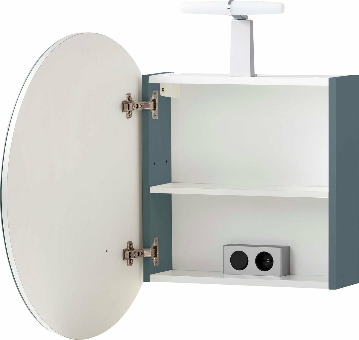 Bild 1 von Schildmeyer Spiegelschrank Bjarne Breite 65 cm, mit LED Beleuchtung, Blau