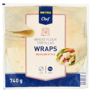 Metro Chef Weizen Wraps Mexican Style 12 x 25 cm (740 g)