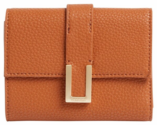 Bild 1 von Calvin Klein Geldbörse CK MUST PLUS TRIFOLD WALLET MD, mit goldfarbenen Details, Braun