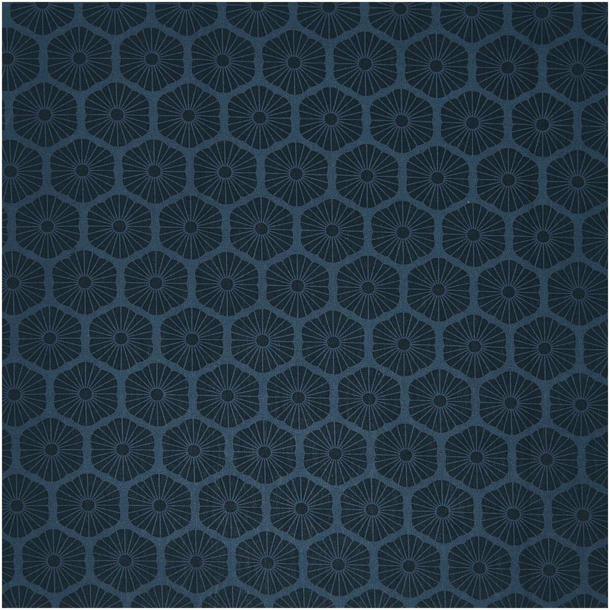 Bild 1 von Rico Design Meterware Baumwoll-Popelin blau Rosette