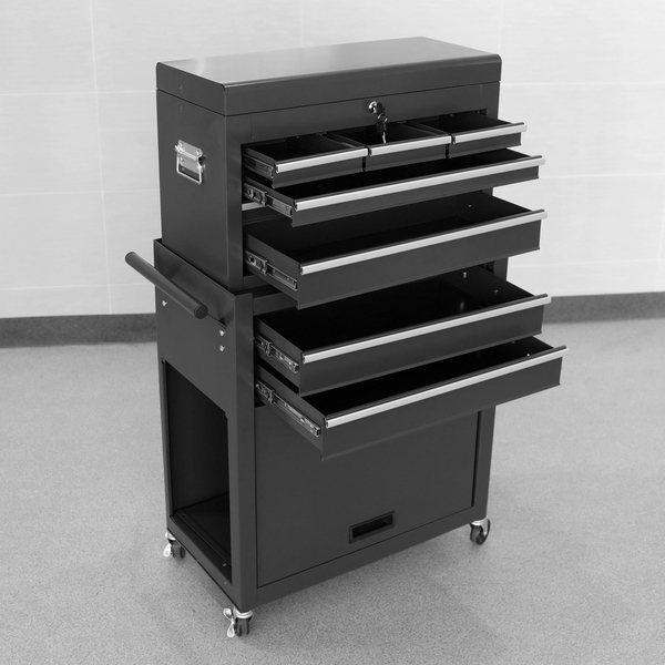 Bild 2 von Tech Craft Werkstattwagen, schwarz, 7 Schubladen