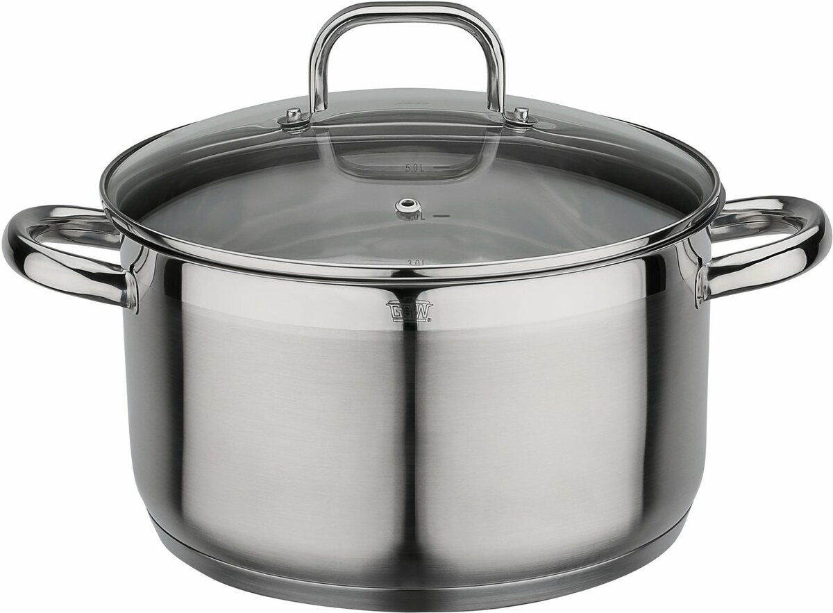 Bild 1 von GSW Fleischtopf Fogo, Edelstahl 18/8 (1-tlg), Induktion, Silberfarben