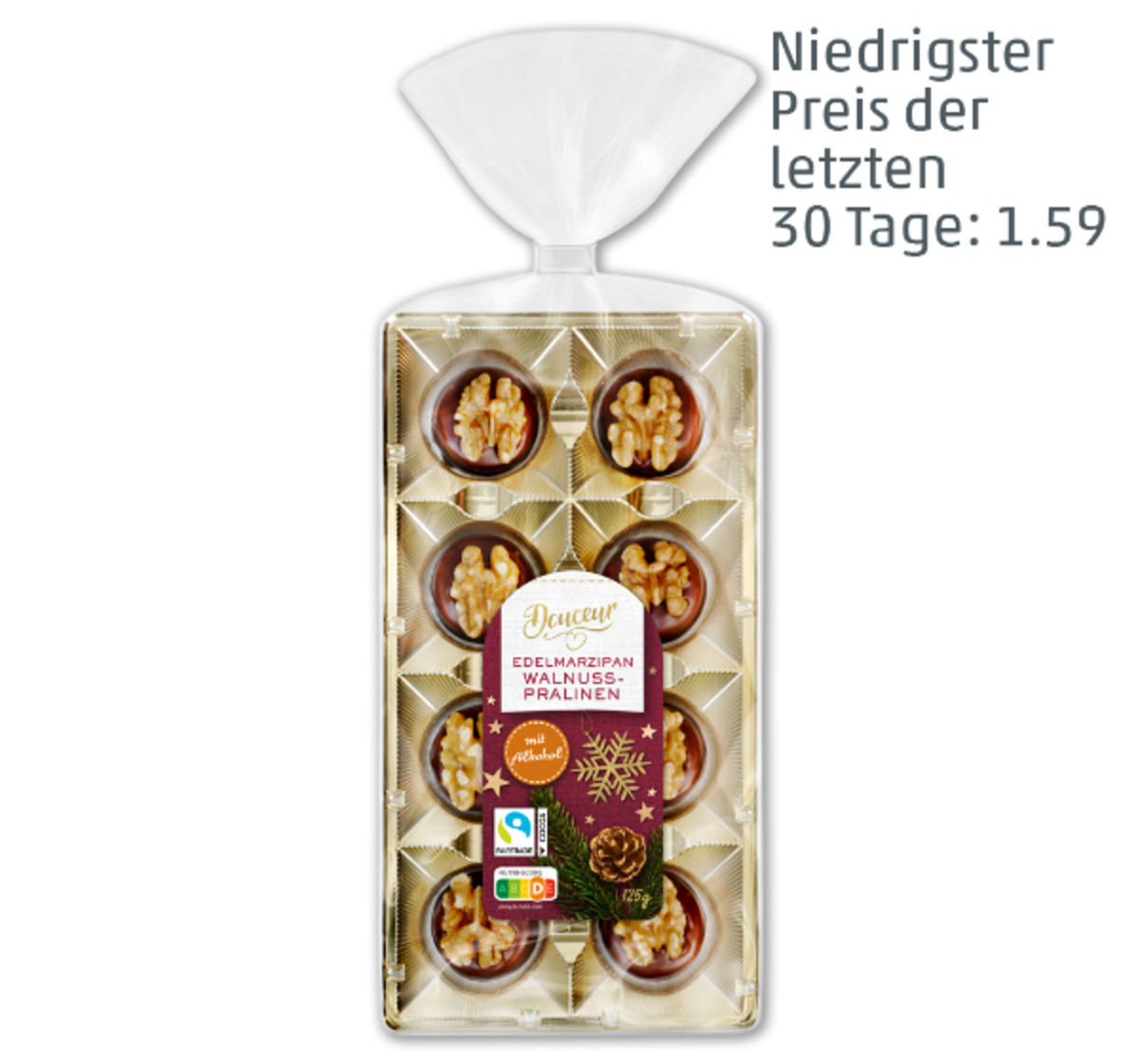 Bild 1 von DOUCEUR Edelmarzipan Walnuss Pralinen