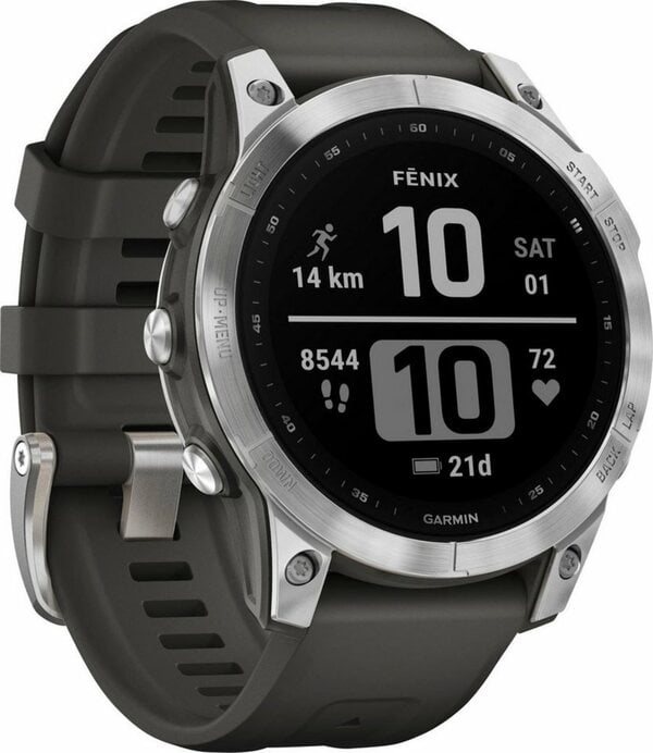 Bild 1 von Garmin FENIX 7 Smartwatch (3,30 cm/1,3 Zoll, Garmin), Grau|silberfarben