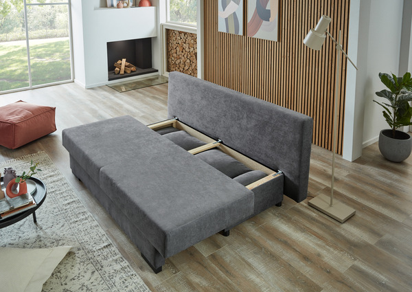 Bild 4 von Sun Garden Schlafsofa mit Stauraumfunktion und Kissen GRONINGEN anthrazit