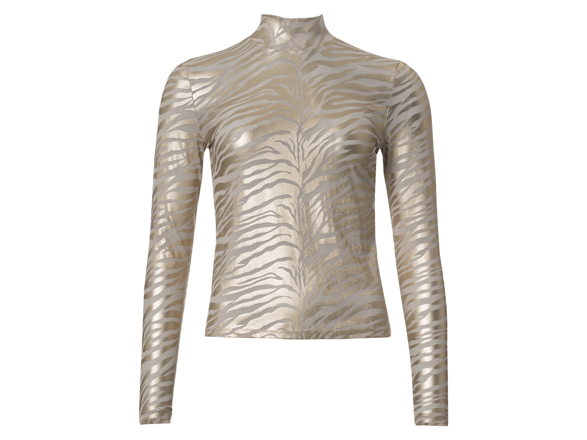 Bild 1 von esmara® Damen Mesh-Top mit Metallic-Animal-Schimmereffekt