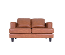 Bild 3 von Happy Home Sofaset 3tlg. Couchgarnitur 3-2-1-Sitzer hellbraun Lederoptik