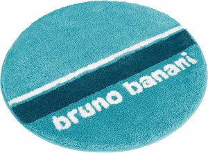 Badematte Maja Bruno Banani, Höhe 20 mm, rutschhemmend beschichtet, fußbodenheizungsgeeignet, schnell trocknend, strapazierfähig, Polyester, rund, weiche Haptik, mit Logo, Badematten auch als 3 te