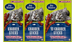 Pet Bistro Katzensnack Knabbersticks mit Lachs und Forelle