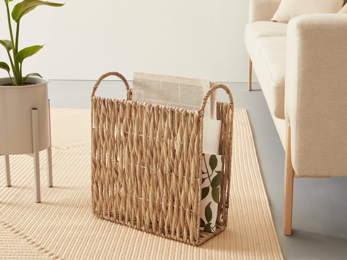 Bild 1 von OTTO products Zeitungsständer Ivalee, aus Wasserhyacinthe, Beige