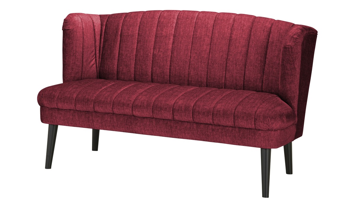 Bild 1 von Twist Küchensofa  Velours meliert Rina rot Maße (cm): B: 156 H: 92 T: 76 Bänke
