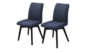 Woodford 2er Set Polsterstuhl  Menda blau Maße (cm): B: 47 H: 88 T: 69 Stühle