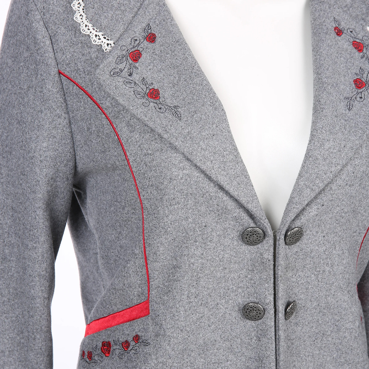 Bild 3 von Damen Trachtenblazer aus Flanell
                 
                                                        Grau