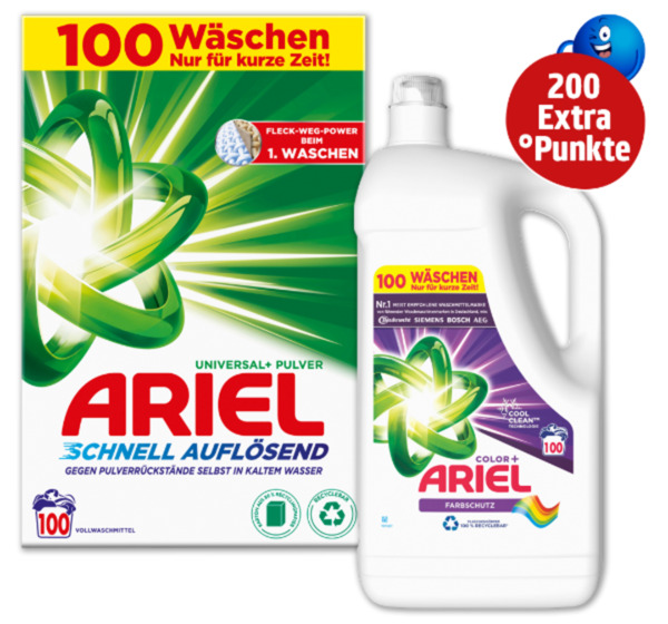 Bild 1 von 200 EXTRA °P beim Kauf von mind. 2 Ariel-Produkten (76–100 WL).
