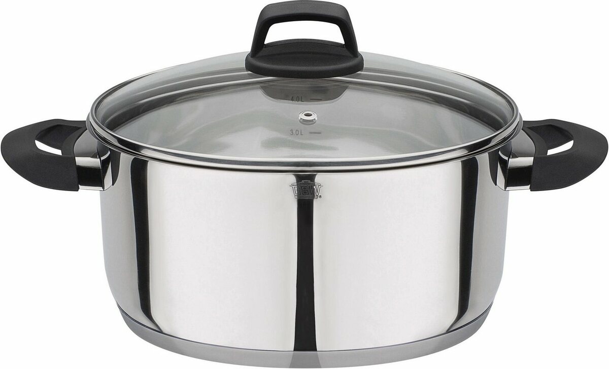 Bild 1 von GSW Bratentopf Como, Edelstahl 18/8 (1-tlg), Induktion, Silberfarben