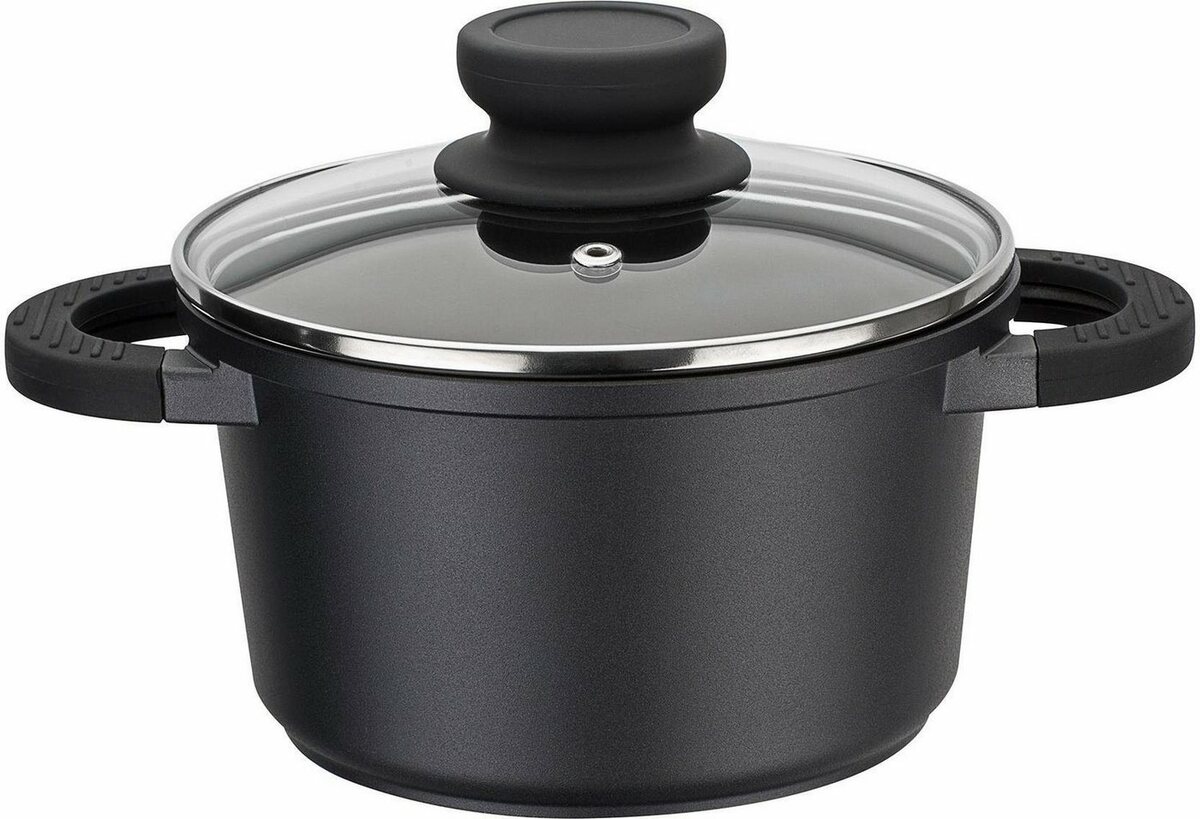 Bild 1 von GSW Kochtopf SilcoGuss noir, Aluminiumguss (1-tlg), Induktion, Schwarz