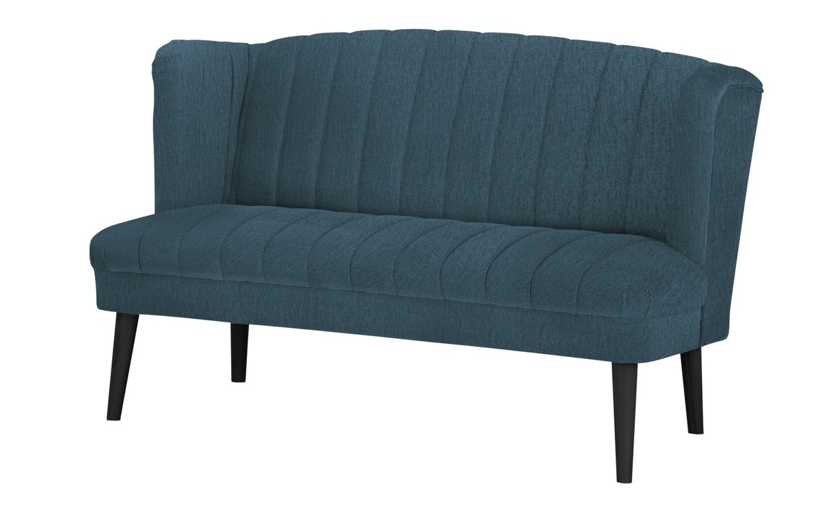 Bild 1 von Twist Küchensofa  Samt Rina blau Maße (cm): B: 180 H: 92 T: 76 Bänke