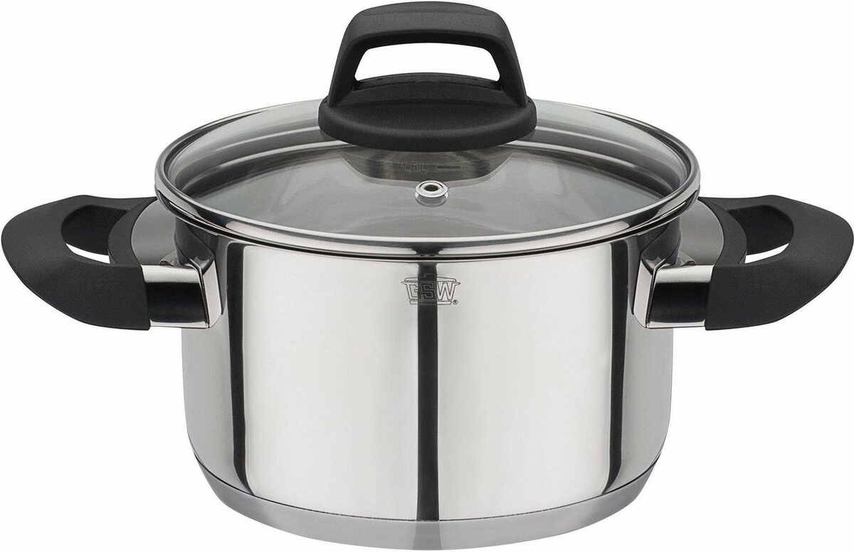 Bild 1 von GSW Fleischtopf Como, Edelstahl 18/8 (1-tlg), Induktion, Silberfarben