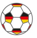 Bild 1 von Wall-Art Wandtattoo "Fußball + Deutschland Fahnen", (1 St.)