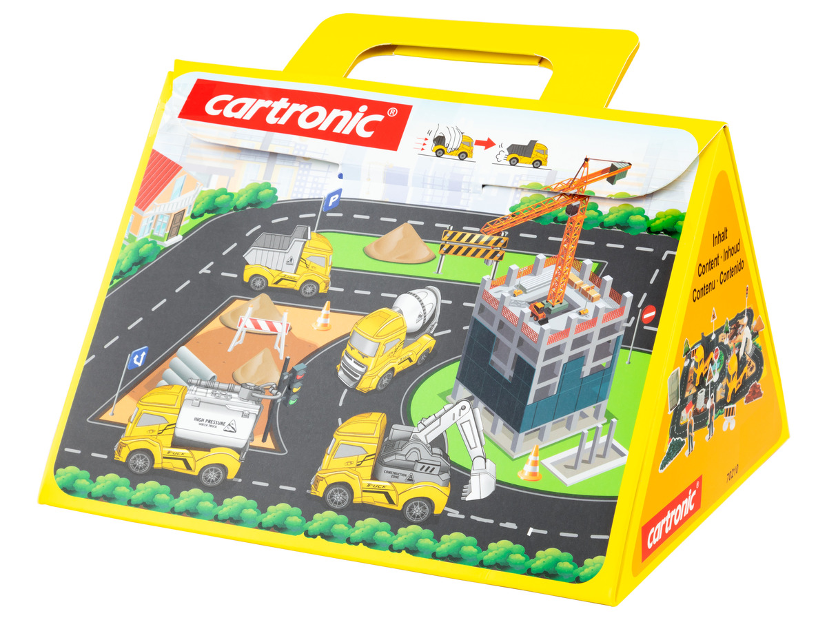 Bild 1 von cartronic Verkehrsspielplatz, »Friction Truck Play Set«, im tragbaren Koffer
