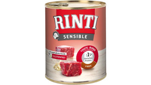 RINTI Hundenassfutter Sensible Rind + Reis