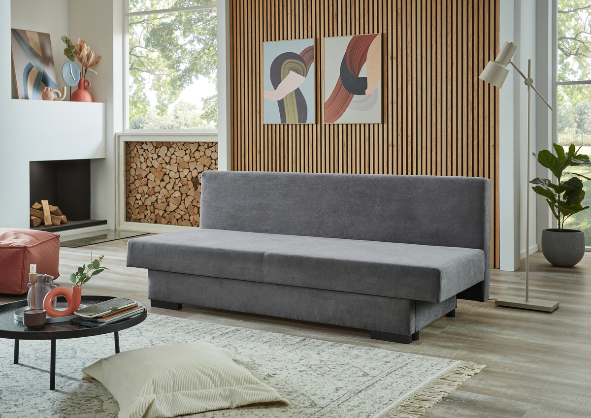 Bild 2 von Sun Garden Schlafsofa mit Stauraumfunktion und Kissen GRONINGEN anthrazit