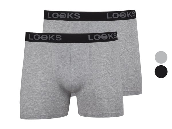 Bild 1 von LOOKS by Wolfgang Joop Herren Boxershorts, 2 Stück, mit eingewebtem Logo