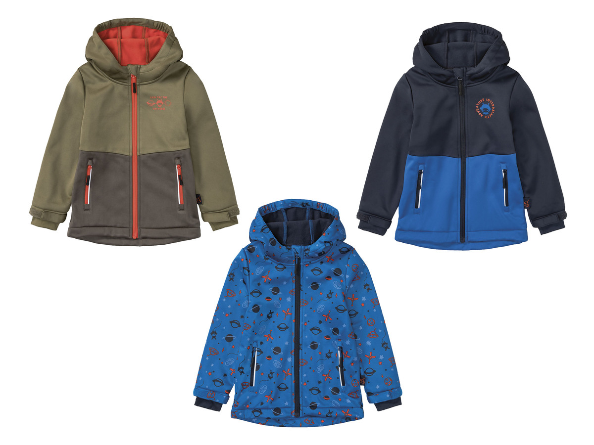 Bild 1 von lupilu® Kleinkinder Jungen Softshelljacke, verlängerte Rückseite