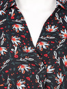 Bild 3 von Damen Bluse mit weitem V-Ausschnitt im Blumenprint
                 
                                                        Schwarz