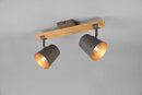 Bild 1 von TRIO Leuchten Deckenstrahler Bell, Leuchtmittel wechselbar, ohne Leuchtmittel, Warmweiß, Spot 2-flammig zur Wand- und Deckenmontage / Leuchtmittel frei wählbar, Silberfarben