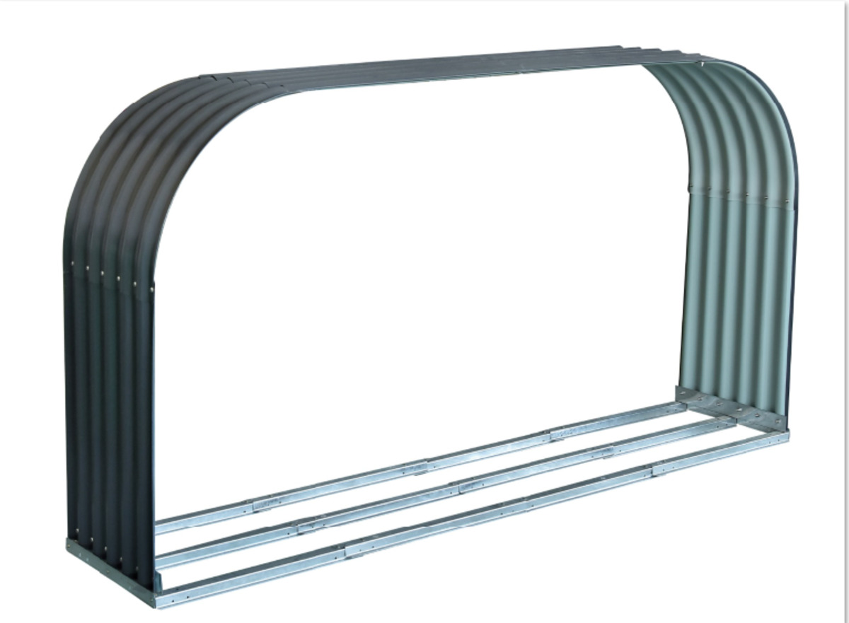 Bild 1 von Green Yard Brennholzunterstand aus Stahl, Brennholzlager, Kaminholz Unterstand, Regenschutz für Holz