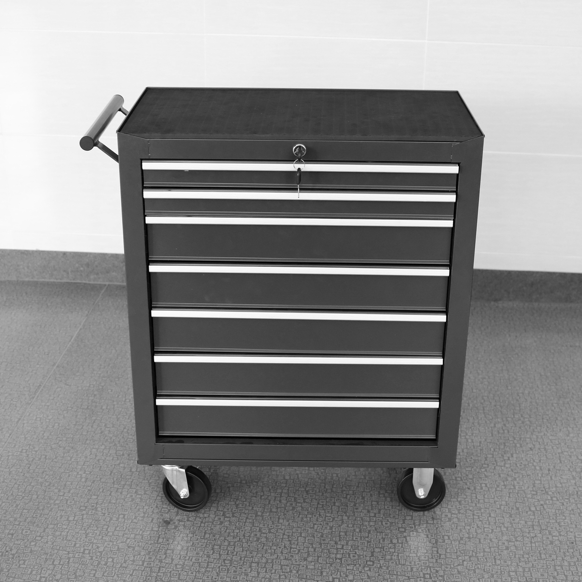 Bild 2 von Tech Craft Werkstattwagen, Schwarz, 7 Schubladen, ca. 62 x 33 x 78 cm