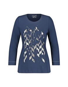 Gerry Weber Edition - Shirt mit Frontprint und Steinchendekor